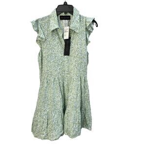 Know. One. Cares Green Floral Dress - Size Medium